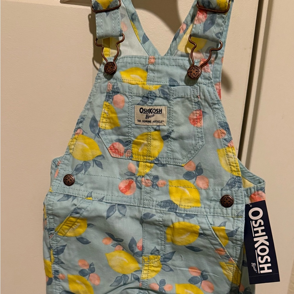 12 pcs OshKosh B'gosh Blue and Yellow lemon Overalls wholesale price